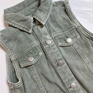 Cat & Jack Light Olive  Denim Dress